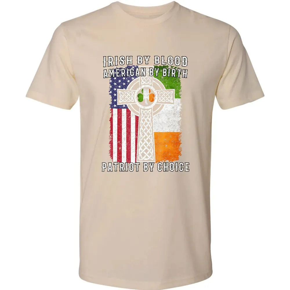 Irish By Blood American By Birth Patriot By Choice Premium Unisex T-shirt - 13
