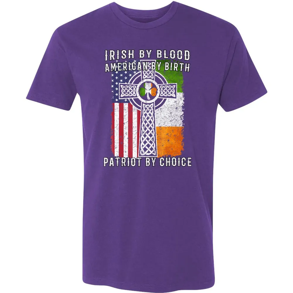 Irish By Blood American By Birth Patriot By Choice Premium Unisex T-shirt - 7