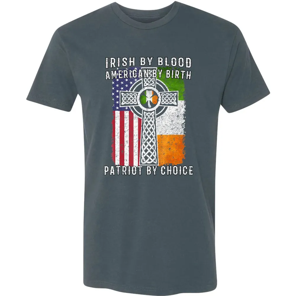 Irish By Blood American By Birth Patriot By Choice Premium Unisex T-shirt - 14