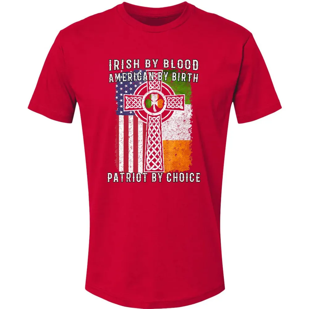 Irish By Blood American By Birth Patriot By Choice Premium Unisex T-shirt - 6