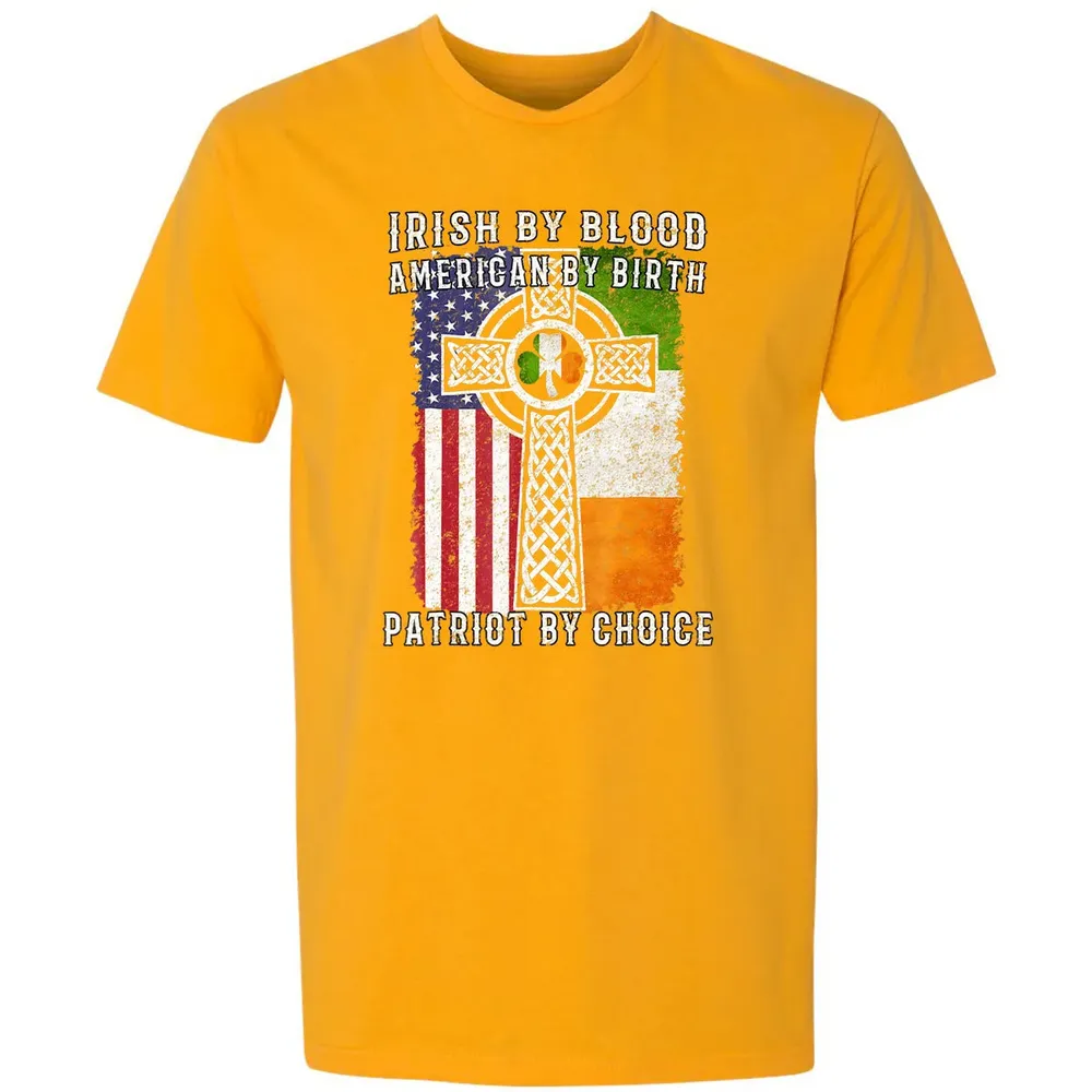 Irish By Blood American By Birth Patriot By Choice Premium Unisex T-shirt - 11