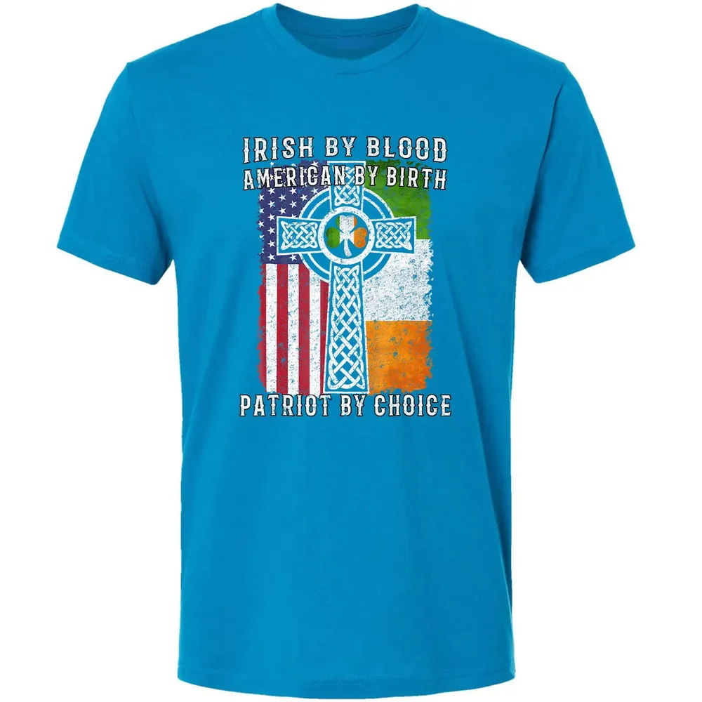 Irish By Blood American By Birth Patriot By Choice Premium Unisex T-shirt - 15