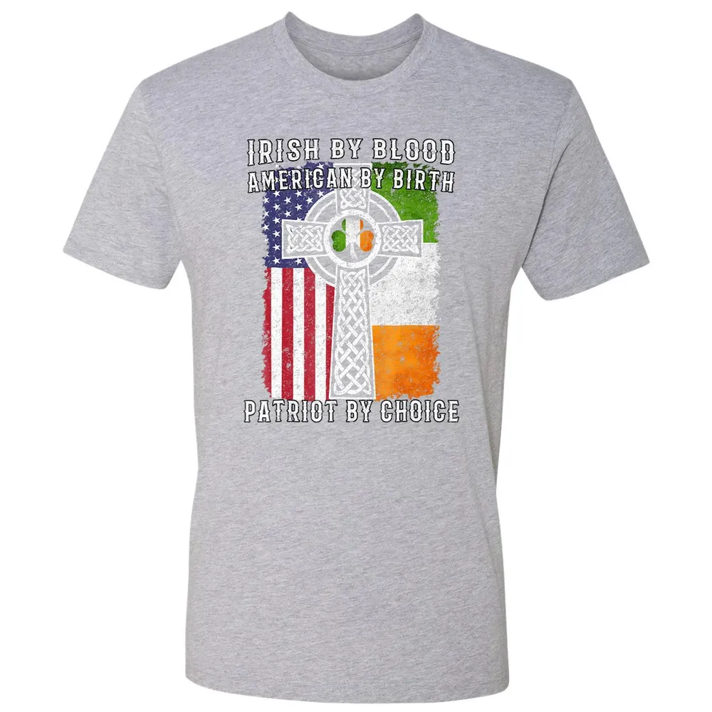Irish By Blood American By Birth Patriot By Choice Premium Unisex T-shirt - 9
