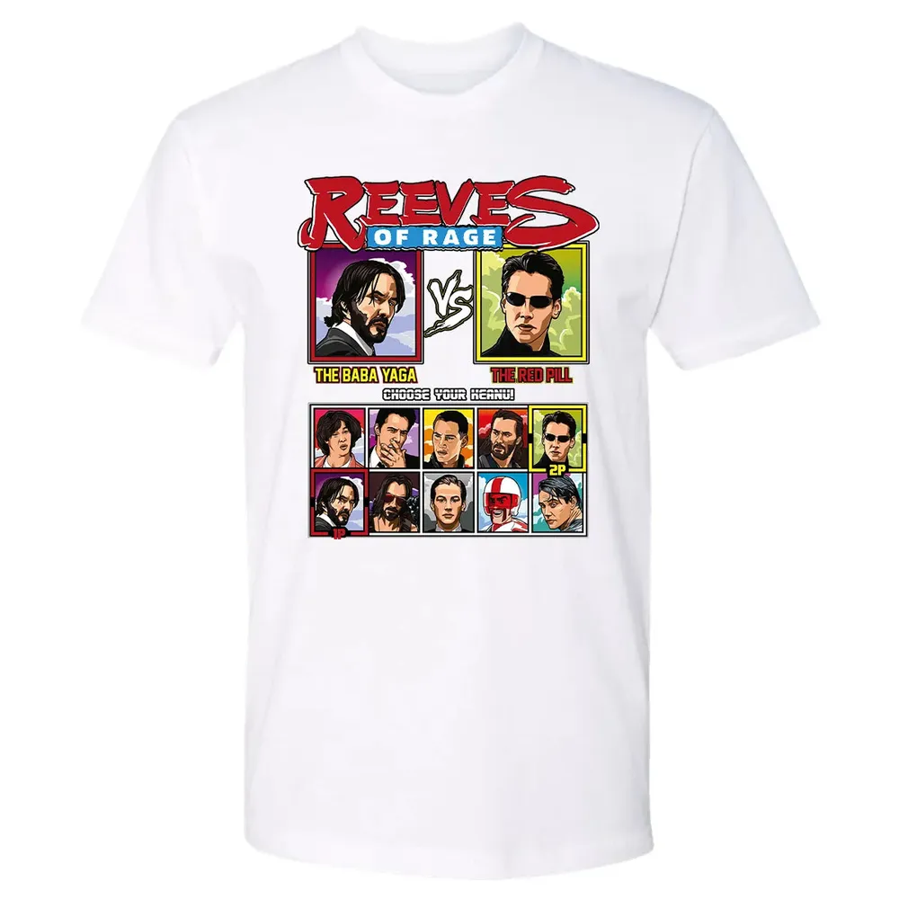 Reeves of Rage: Baba Yaga vs Red Bill Premium Unisex T-shirt - 4