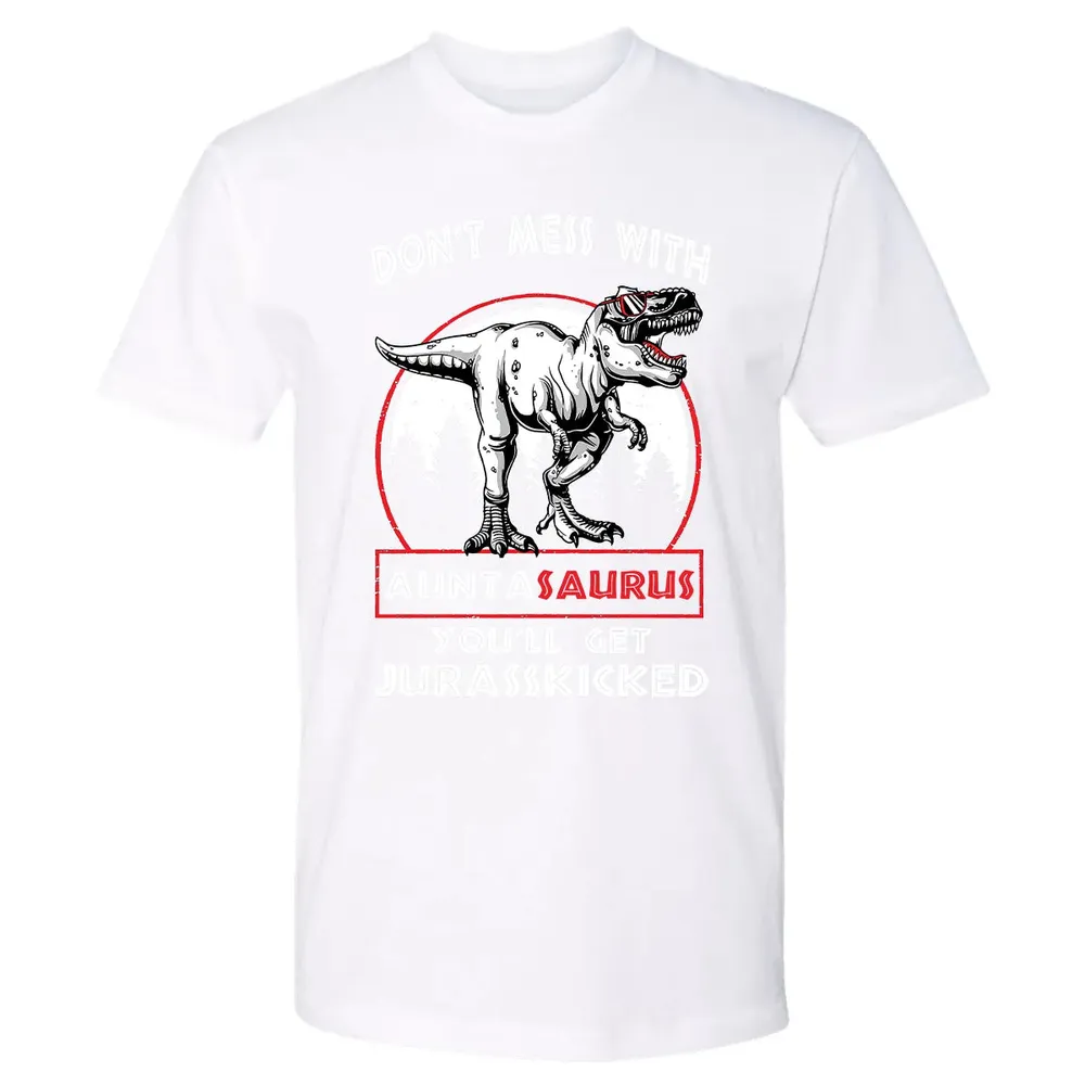 Don't Mess With Auntasaurus Premium Unisex T-shirt - 4