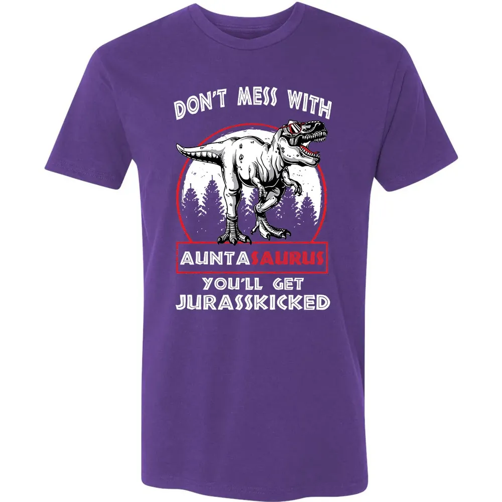 Don't Mess With Auntasaurus Premium Unisex T-shirt - 7
