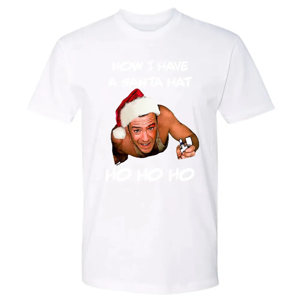 Now I Have A Santa Hat Ho-Ho-Ho Premium Unisex T-shirt - 4