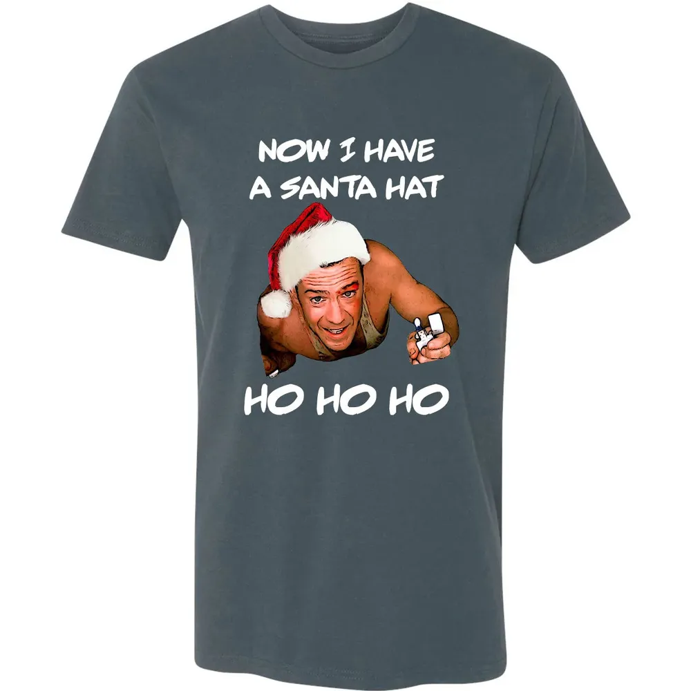 Now I Have A Santa Hat Ho-Ho-Ho Premium Unisex T-shirt - 14