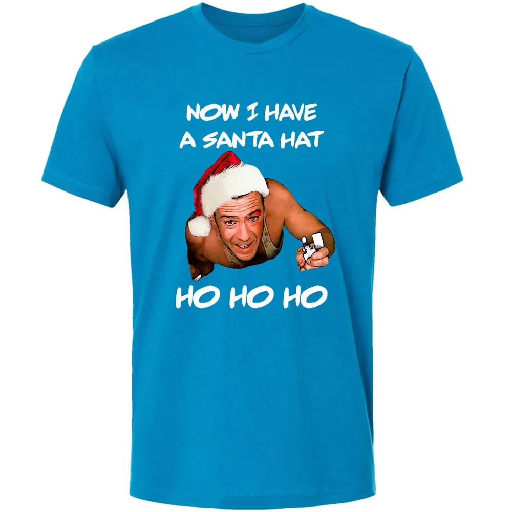 Now I Have A Santa Hat Ho-Ho-Ho Premium Unisex T-shirt - 15