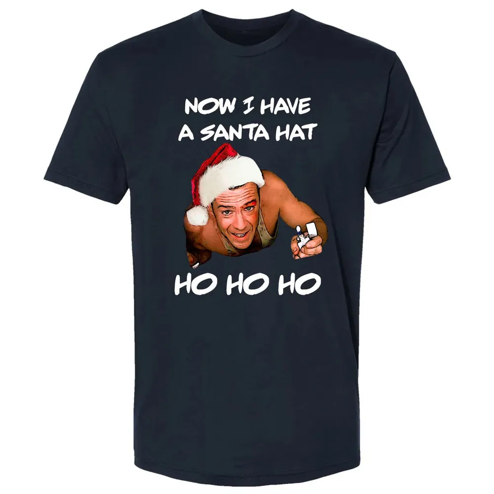 Now I Have A Santa Hat Ho-Ho-Ho Premium Unisex T-shirt - 2