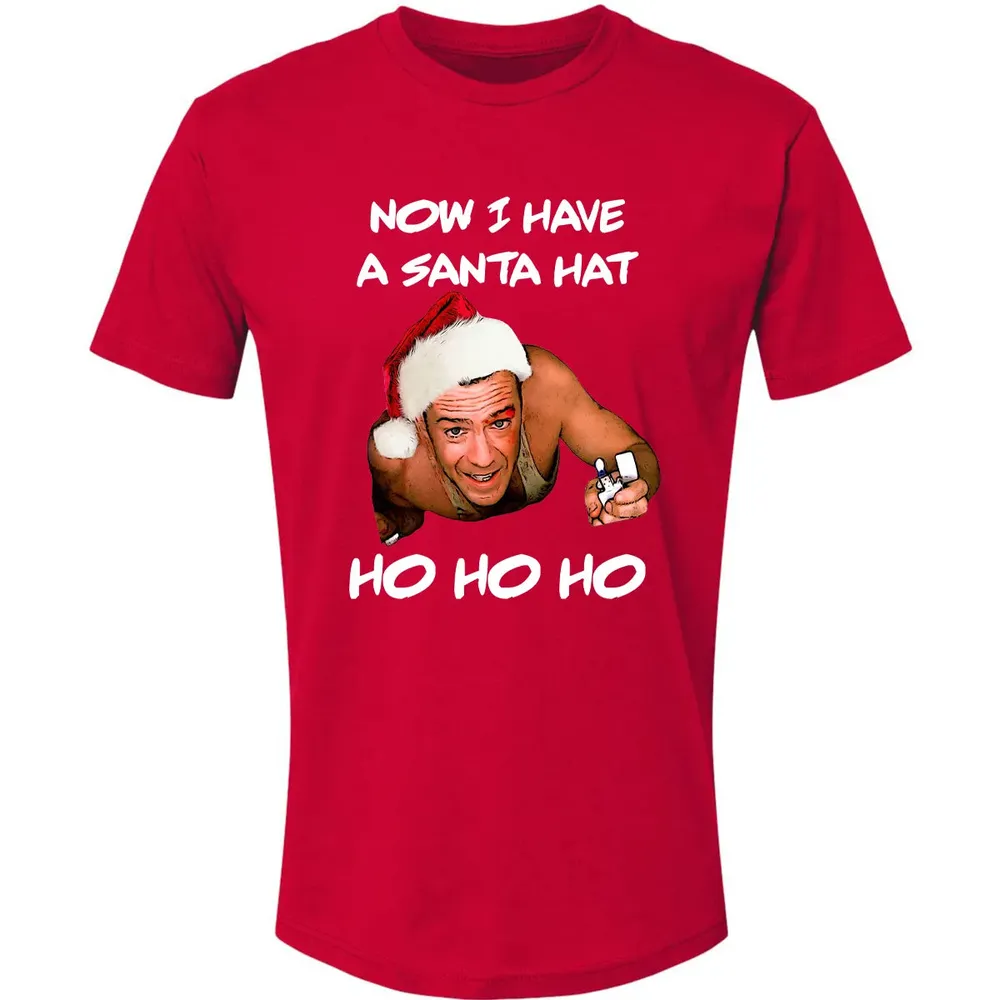 Now I Have A Santa Hat Ho-Ho-Ho Premium Unisex T-shirt - 6