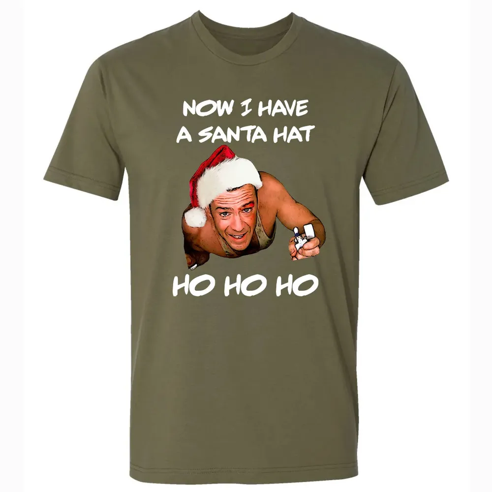Now I Have A Santa Hat Ho-Ho-Ho Premium Unisex T-shirt - 5