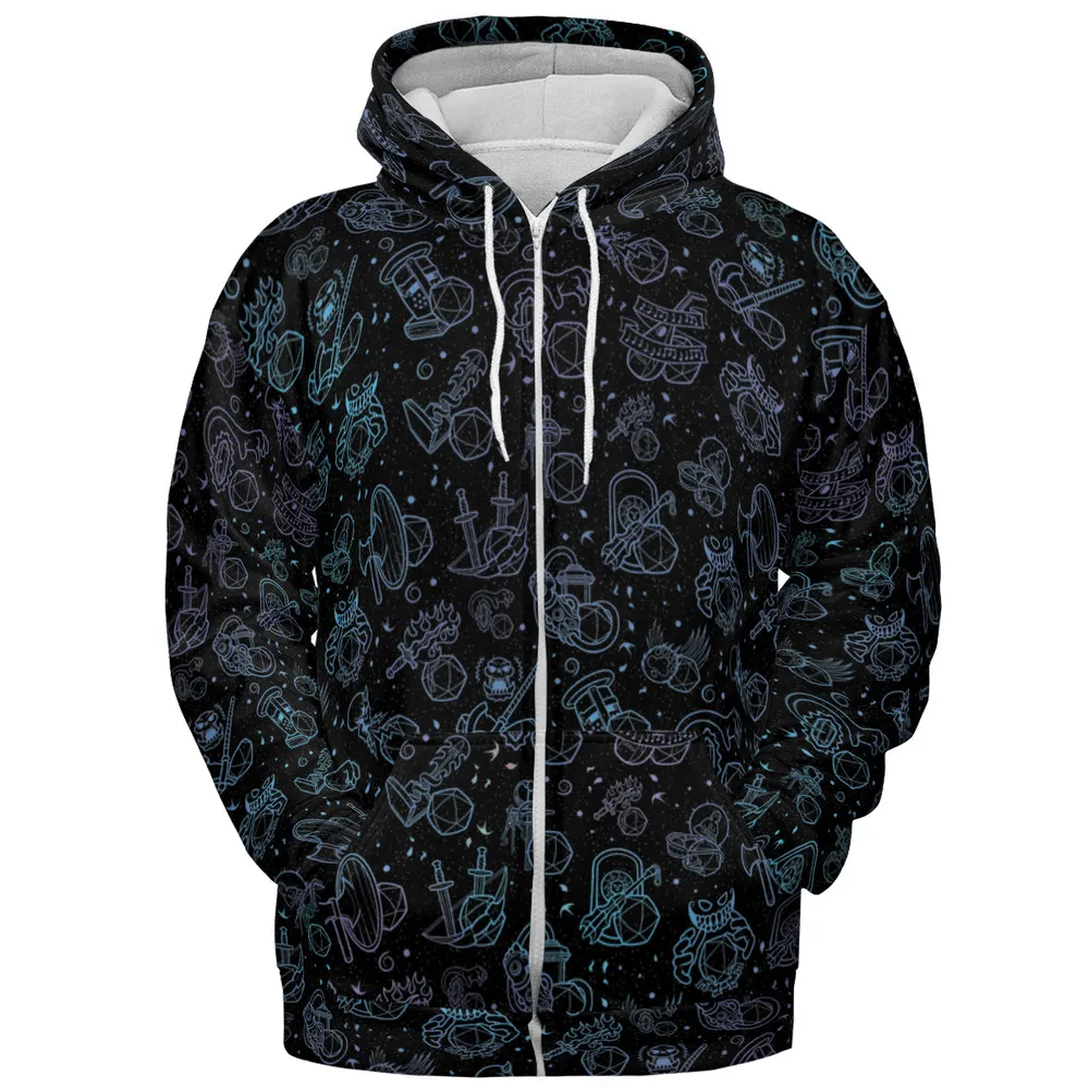 Multi Dice Classes All-over Print Hoodie - 3