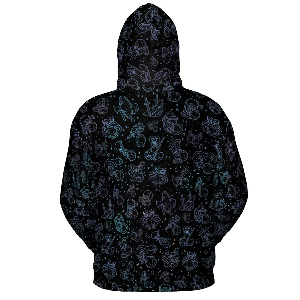 Multi Dice Classes All-over Print Hoodie - 4