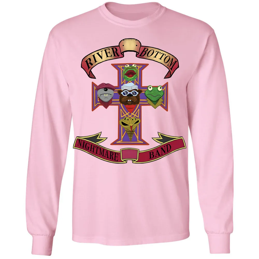 Long Sleeve T-Shirt - Black - THANGFIXED (Copy) - Light Pink - 3