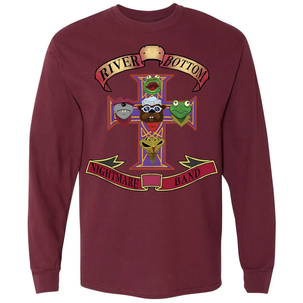 Long Sleeve T-Shirt - Black - THANGFIXED (Copy) - Maroon - 11