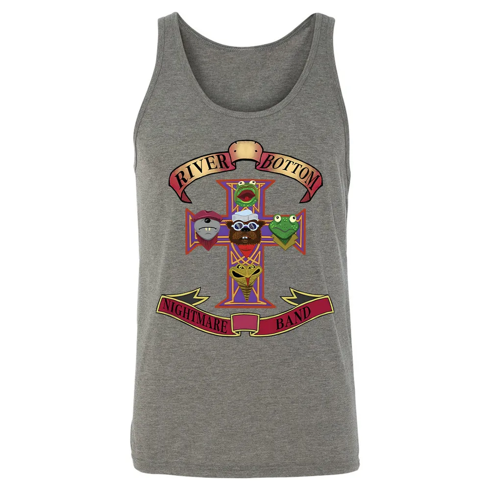 Unisex Jersey Tank - Black - THANGFIXED (Copy) - Grey Triblend - 8