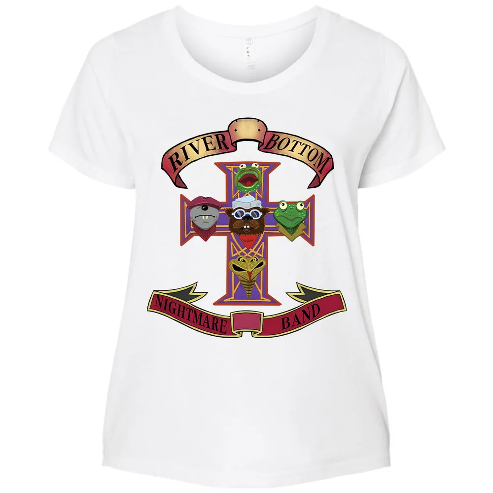 Ladies Curvy Jersey - Black - THANGFIXED (Copy) - White - 6