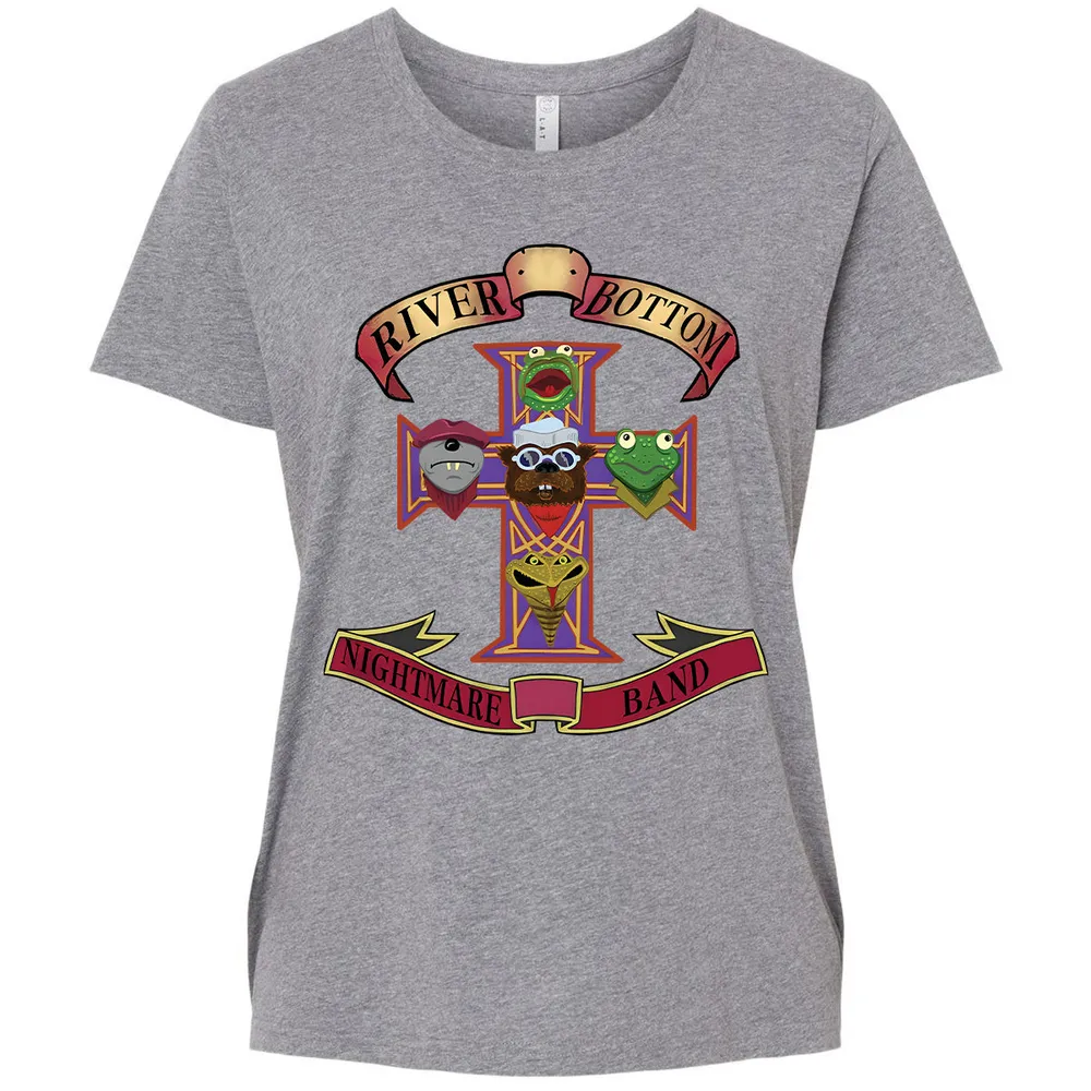 Ladies Curvy Jersey - Black - THANGFIXED (Copy) - Granite Heather - 9