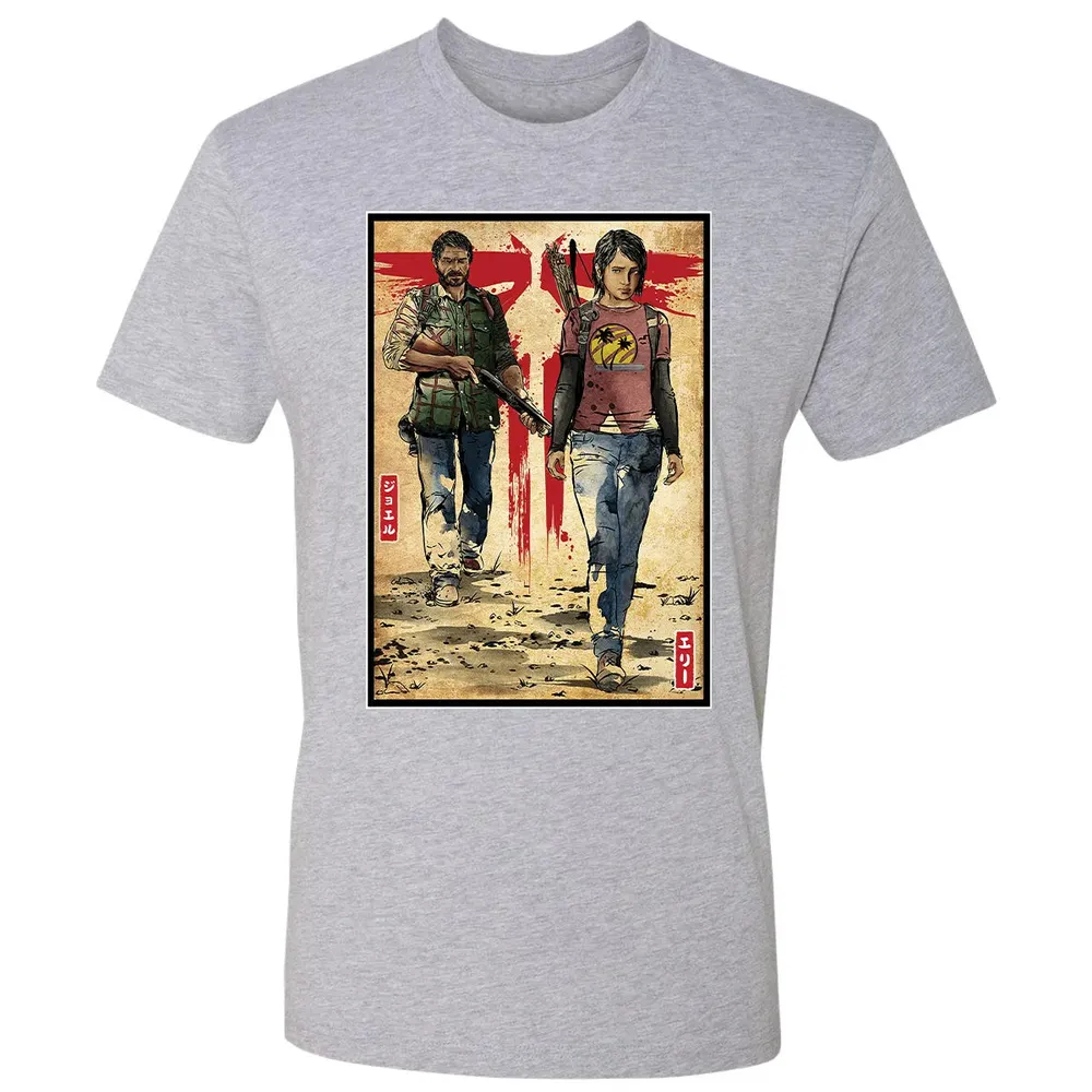 Joel and Ellie woodblock Premium Unisex T-shirt - 9