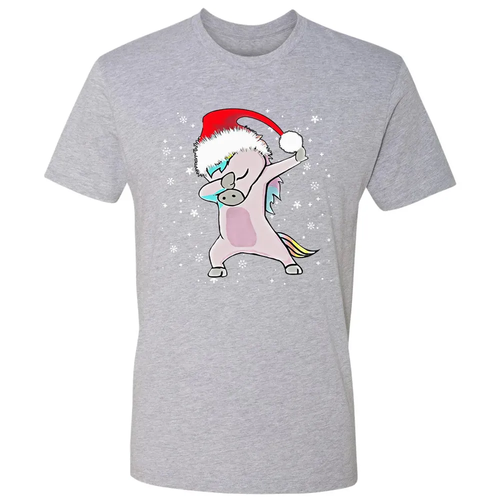 Unicorn Dabbing Christmas Premium Unisex T-shirt - 9