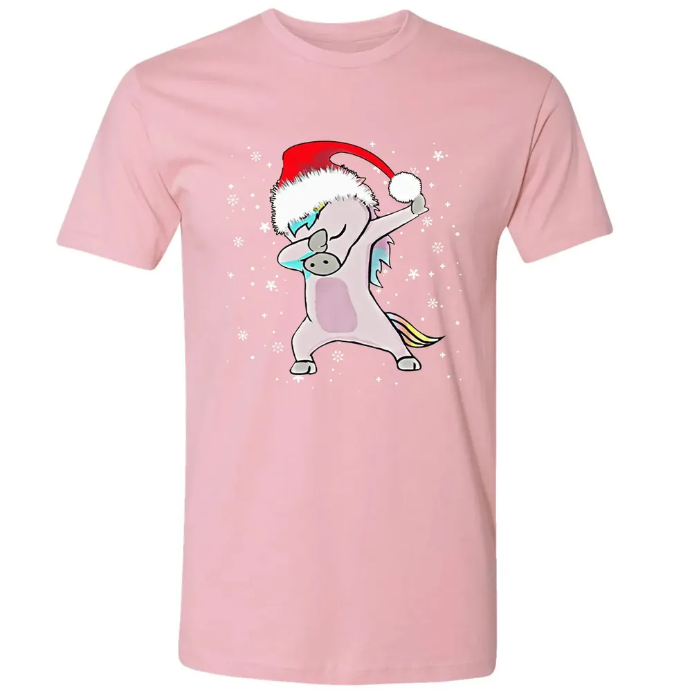 Unicorn Dabbing Christmas Premium Unisex T-shirt - 3
