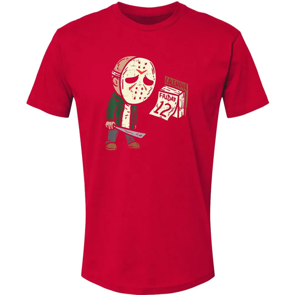 Friday 12th Funny Halloween Horror Movie Humor Premium Unisex T-shirt - 6