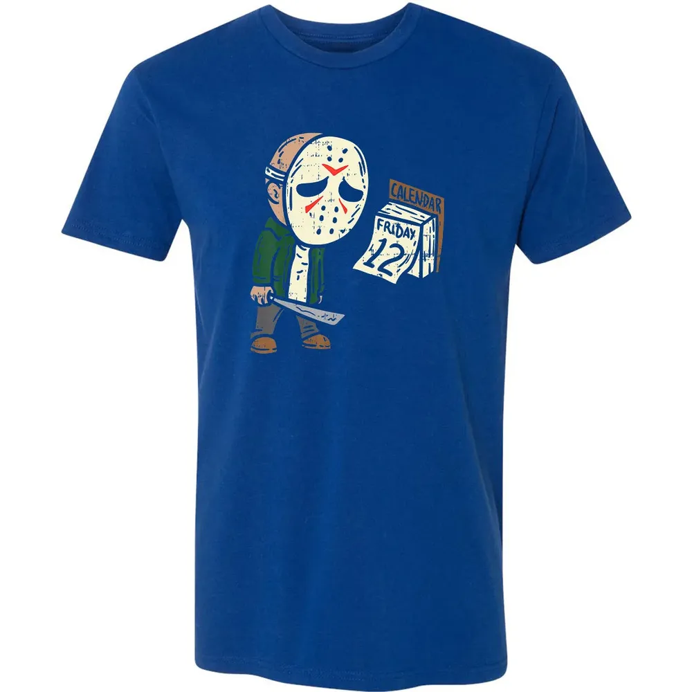 Friday 12th Funny Halloween Horror Movie Humor Premium Unisex T-shirt - 10