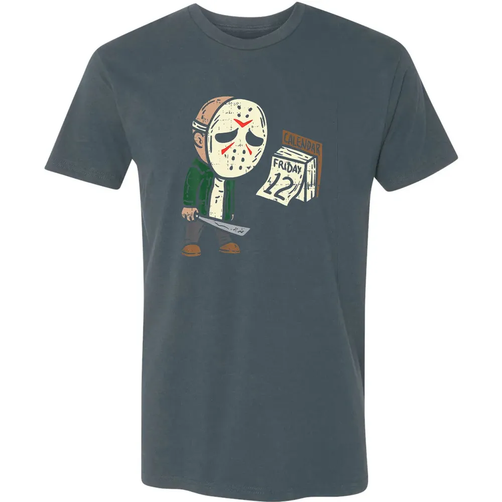 Friday 12th Funny Halloween Horror Movie Humor Premium Unisex T-shirt - 14
