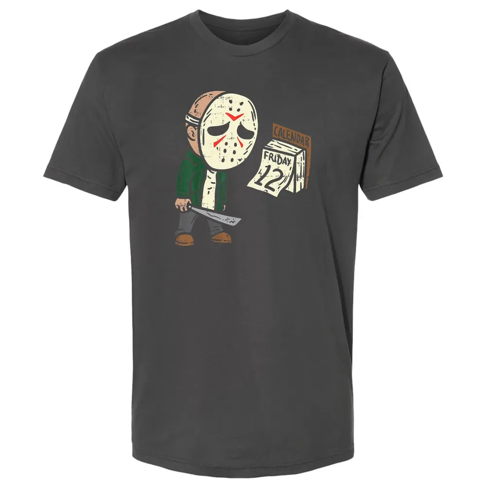Friday 12th Funny Halloween Horror Movie Humor Premium Unisex T-shirt - 8