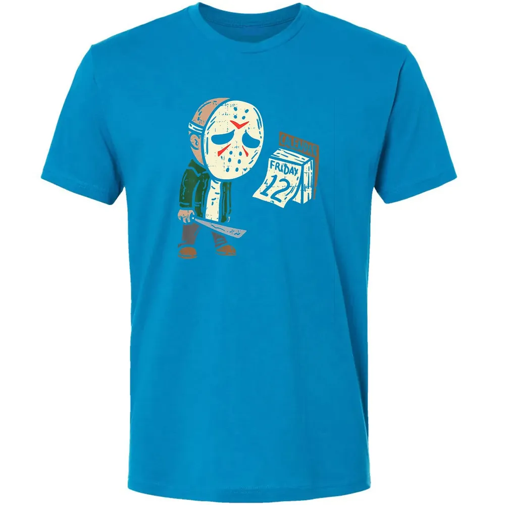 Friday 12th Funny Halloween Horror Movie Humor Premium Unisex T-shirt - 15