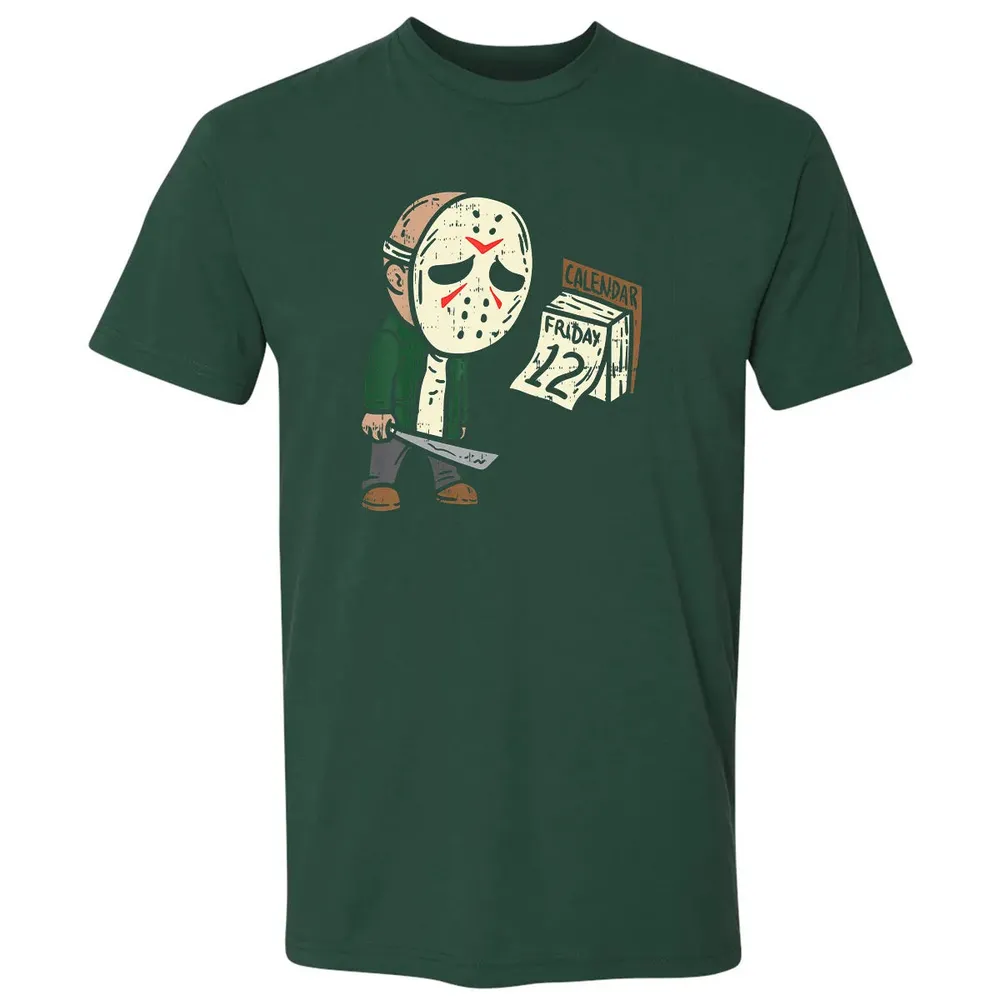 Friday 12th Funny Halloween Horror Movie Humor Premium Unisex T-shirt - 12