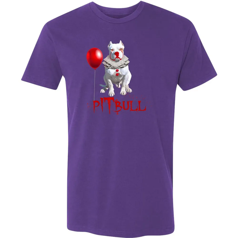 Pitbull IT Clown For Halloween Day Horror  Gift Premium Unisex T-shirt - 7