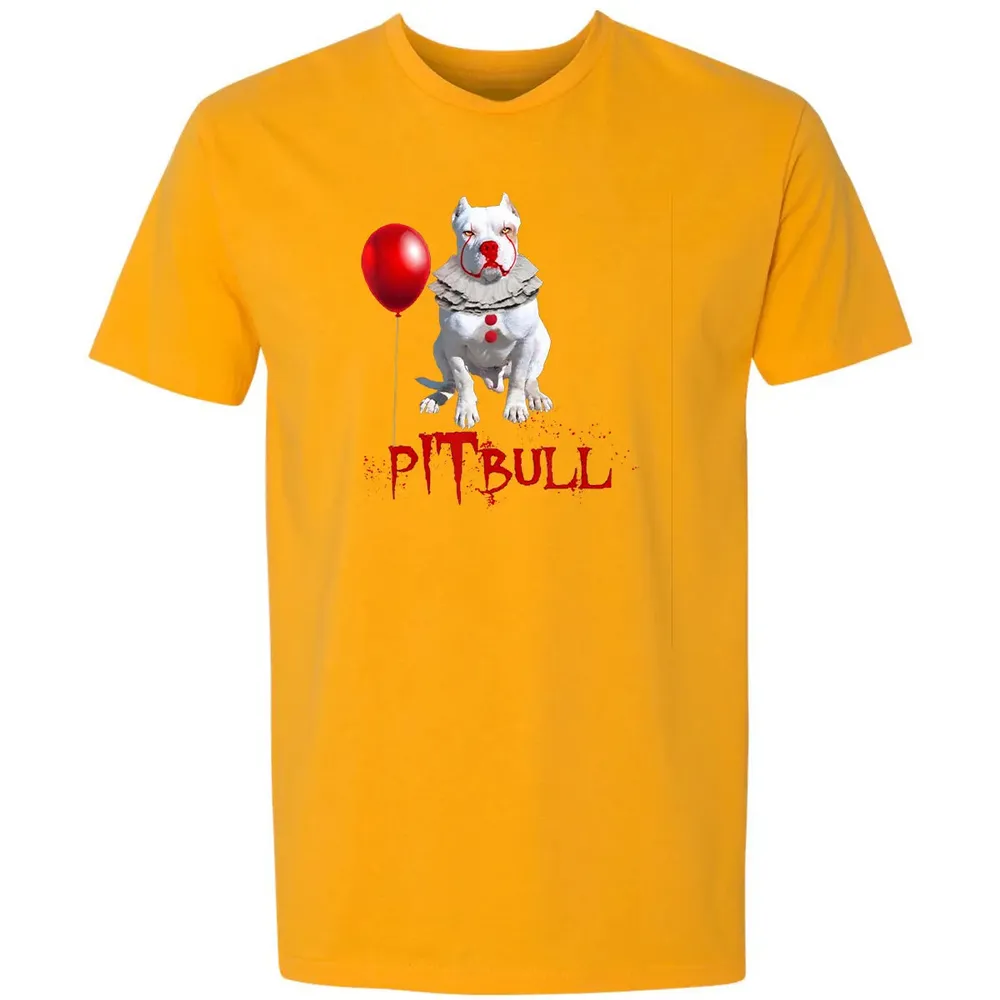 Pitbull IT Clown For Halloween Day Horror  Gift Premium Unisex T-shirt - 11