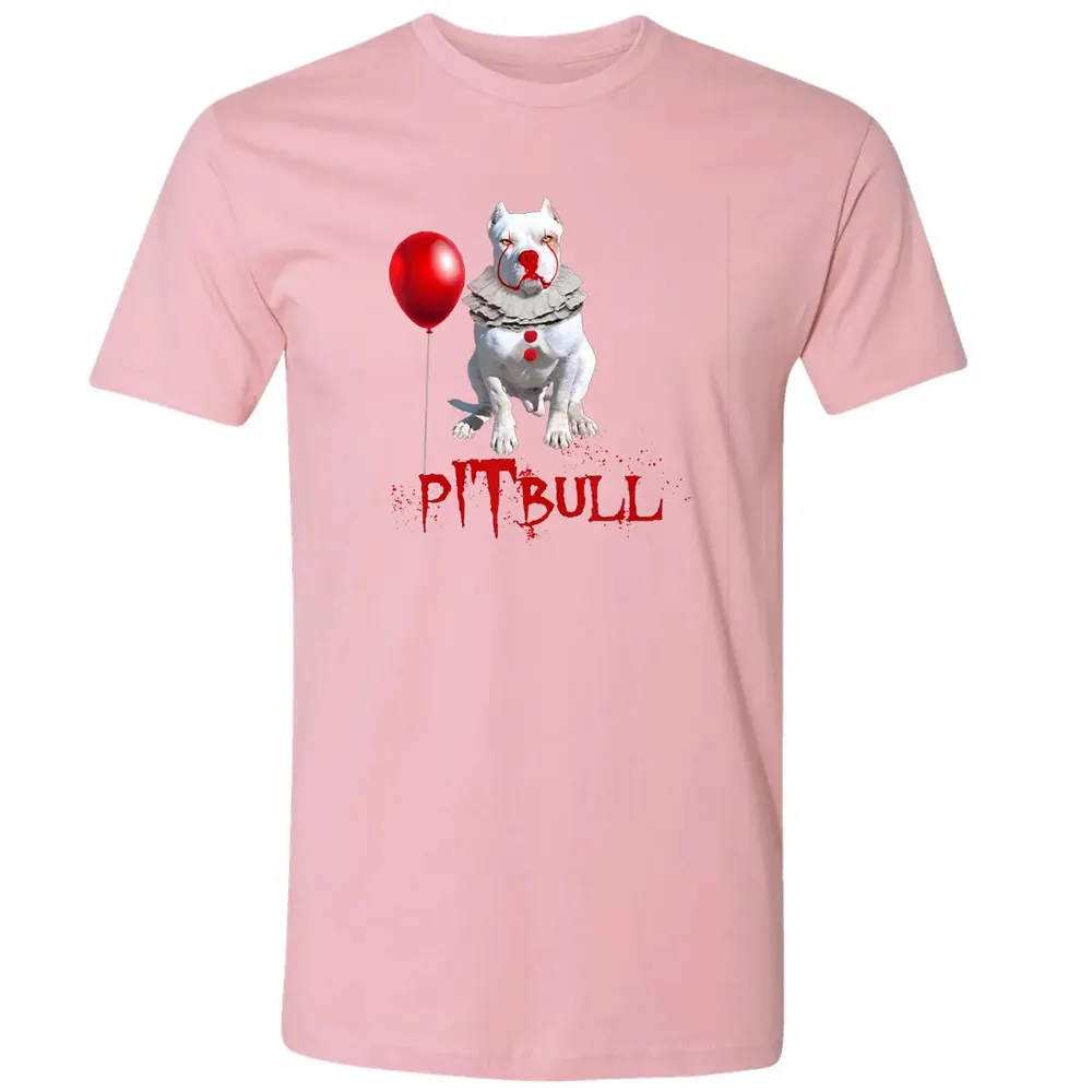 Pitbull IT Clown For Halloween Day Horror  Gift Premium Unisex T-shirt - 3