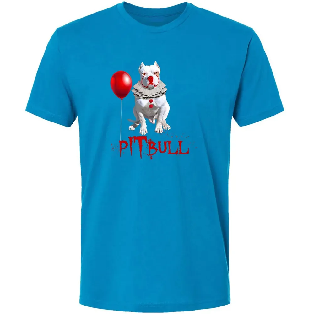 Pitbull IT Clown For Halloween Day Horror  Gift Premium Unisex T-shirt - 15