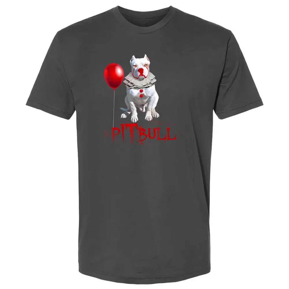 Pitbull IT Clown For Halloween Day Horror  Gift Premium Unisex T-shirt - 8