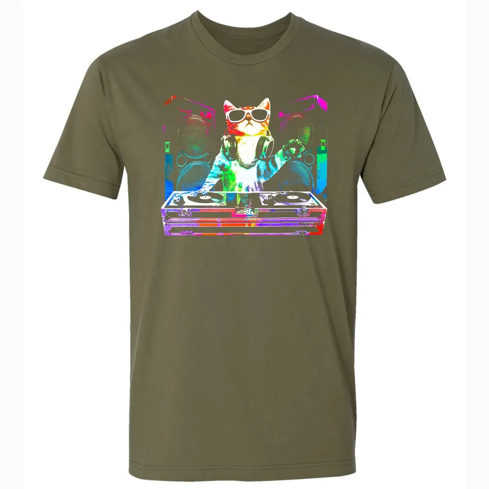 HOUSE CAT (New DJ Cat Kitty) Premium Unisex T-shirt - 5