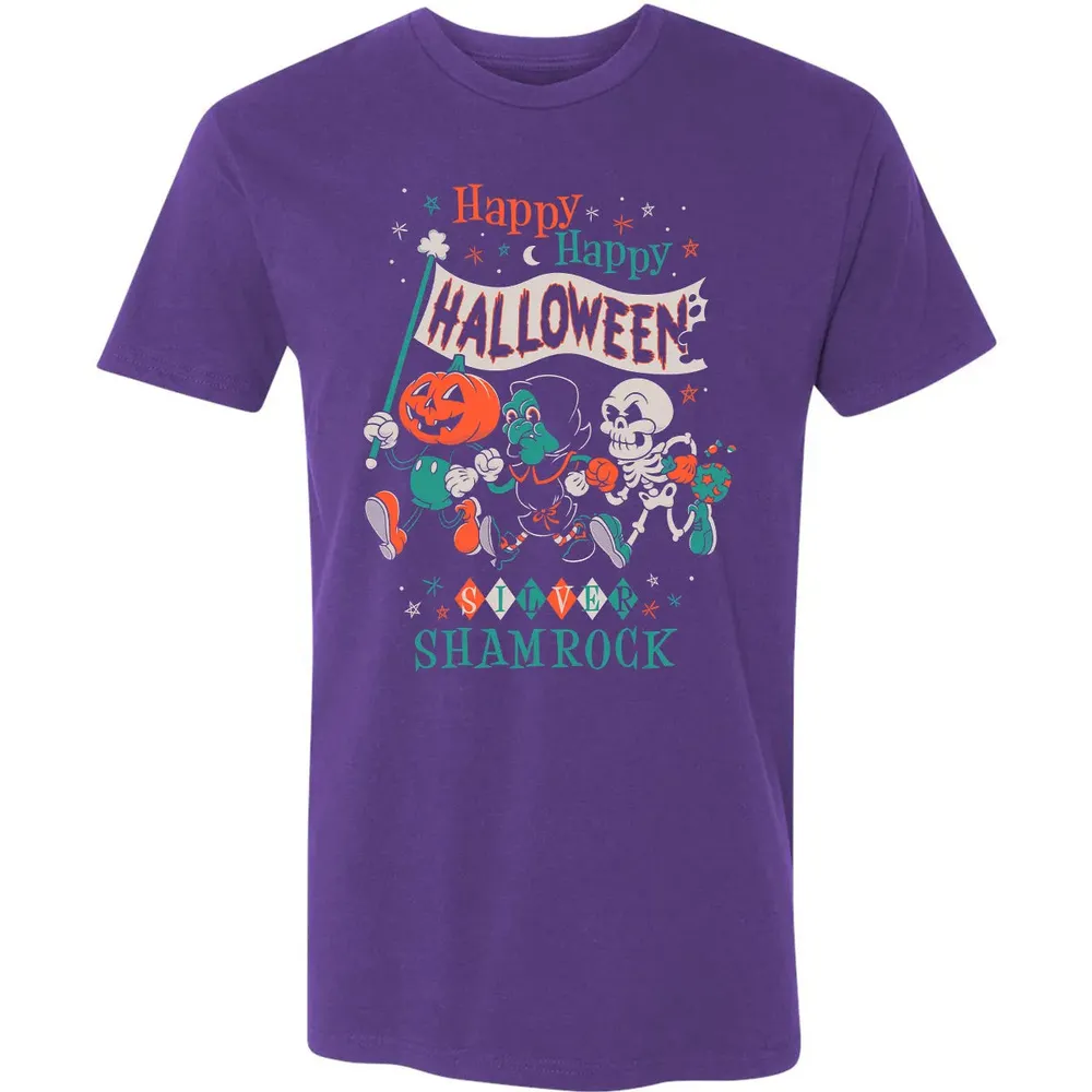 Silver Shamrock - Creepy Cute Pumpkin Premium Unisex T-shirt - 7