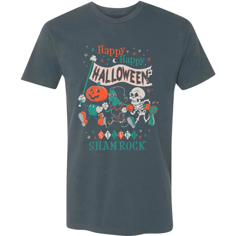 Silver Shamrock - Creepy Cute Pumpkin Premium Unisex T-shirt - 14