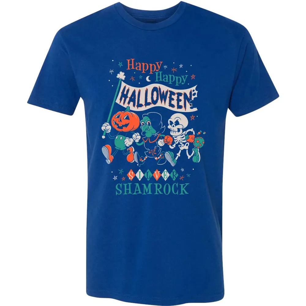 Silver Shamrock - Creepy Cute Pumpkin Premium Unisex T-shirt - 10