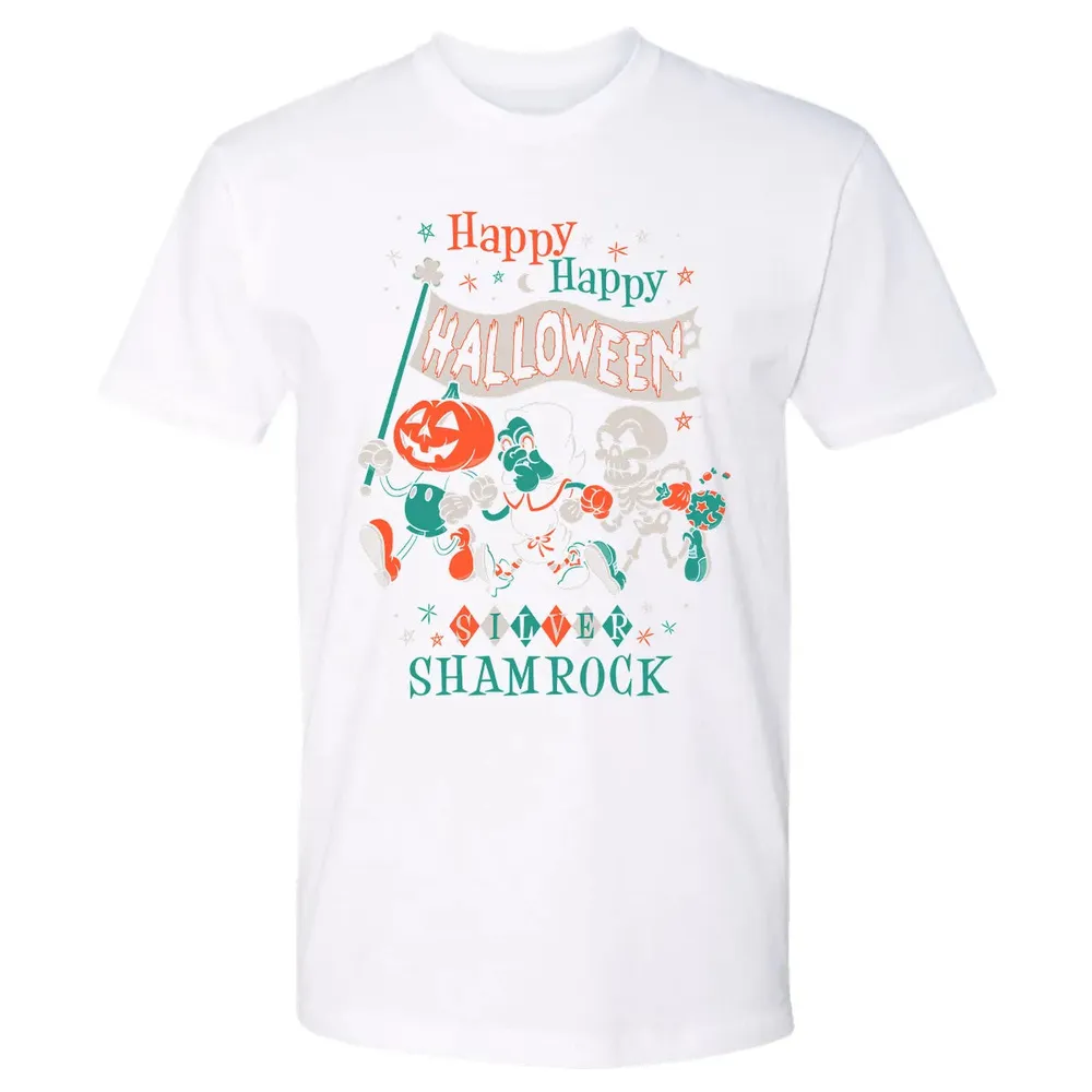 Silver Shamrock - Creepy Cute Pumpkin Premium Unisex T-shirt - 4