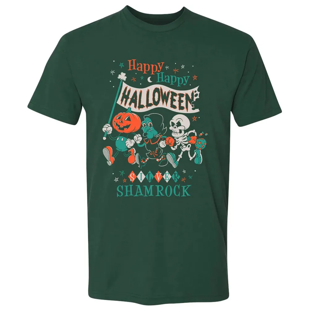 Silver Shamrock - Creepy Cute Pumpkin Premium Unisex T-shirt - 12