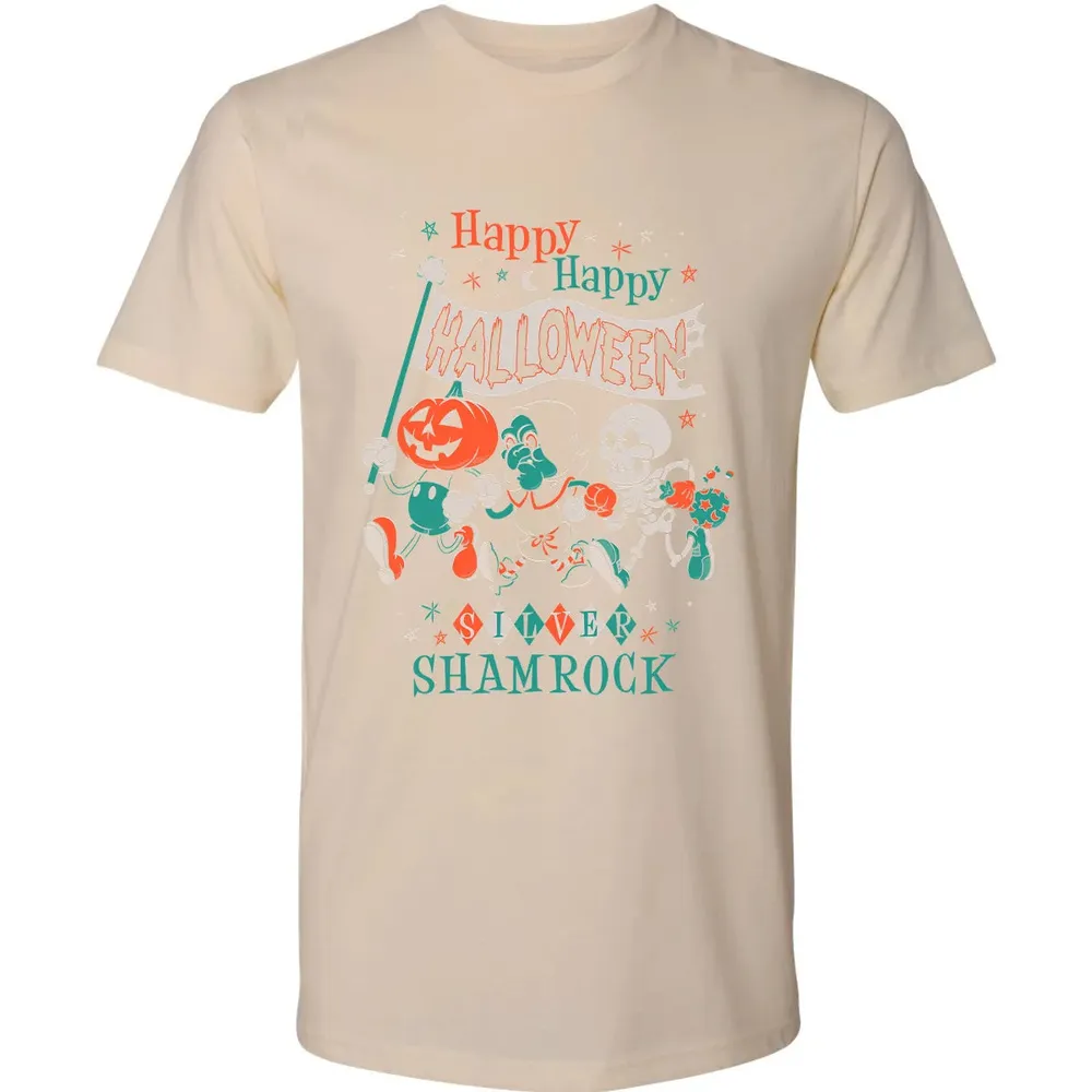 Silver Shamrock - Creepy Cute Pumpkin Premium Unisex T-shirt - 13