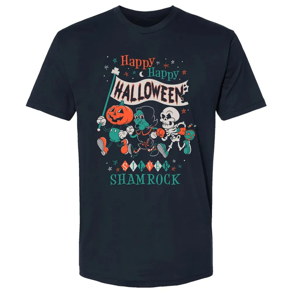 Silver Shamrock - Creepy Cute Pumpkin Premium Unisex T-shirt - 2
