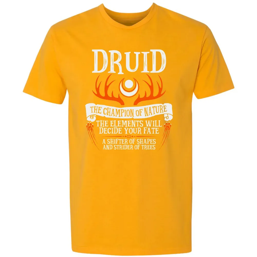 DRUID, THE CHAMPION OF NATURE (Black) Premium Unisex T-shirt - 11