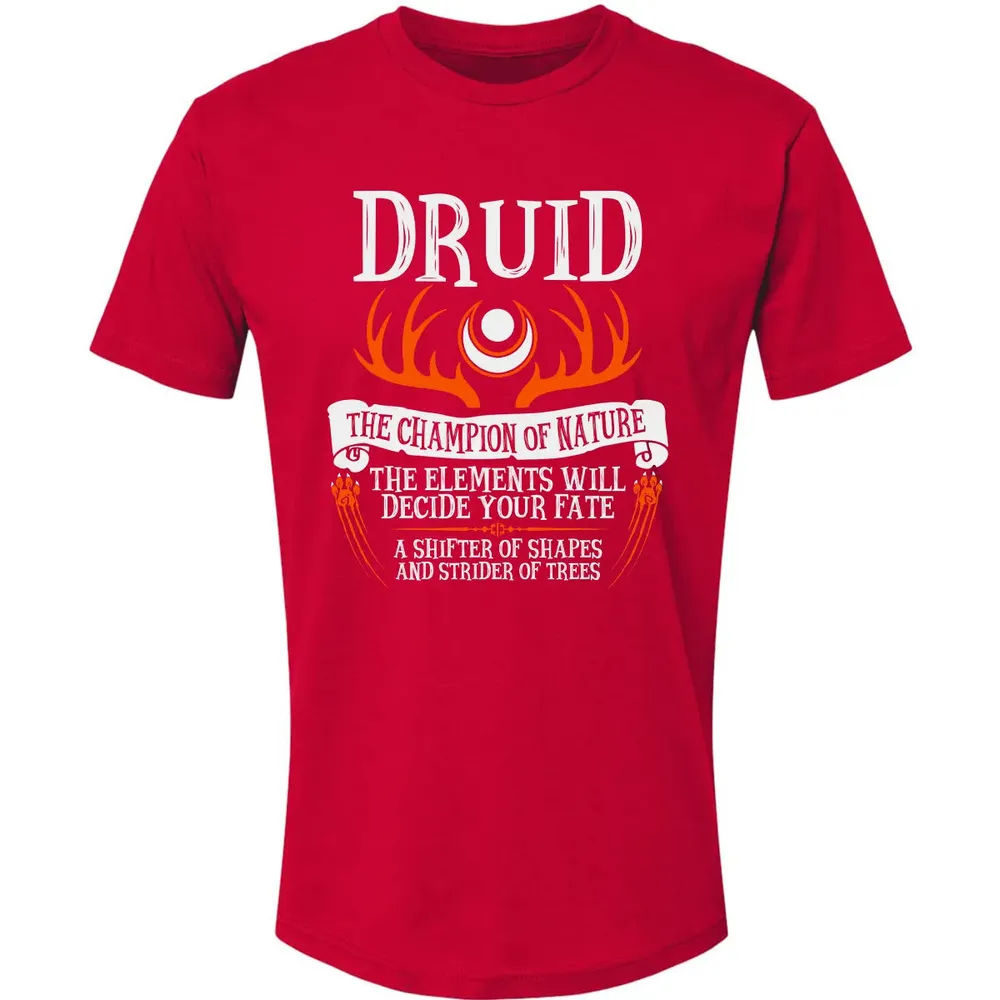 DRUID, THE CHAMPION OF NATURE (Black) Premium Unisex T-shirt - 6