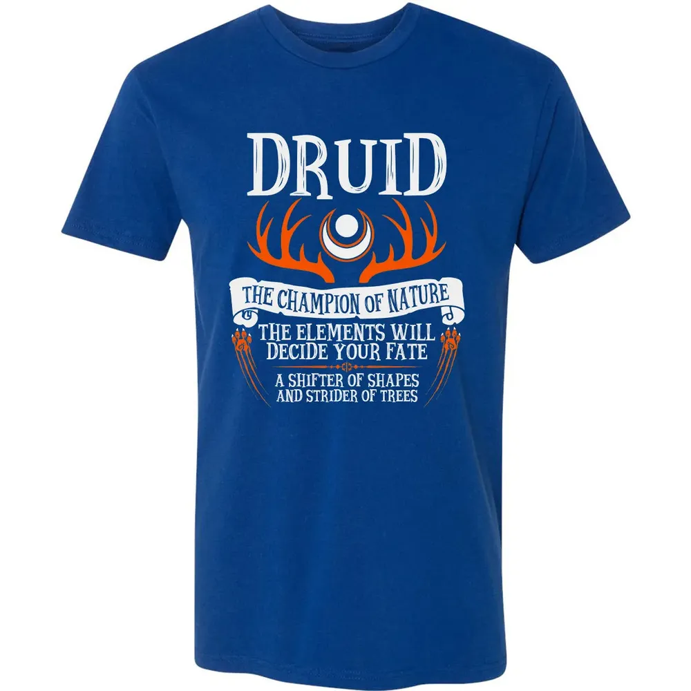 DRUID, THE CHAMPION OF NATURE (Black) Premium Unisex T-shirt - 10