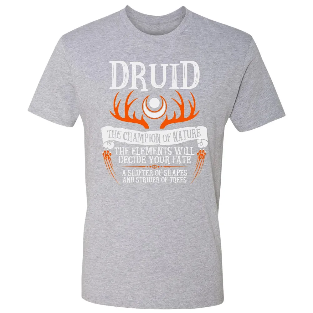 DRUID, THE CHAMPION OF NATURE (Black) Premium Unisex T-shirt - 9
