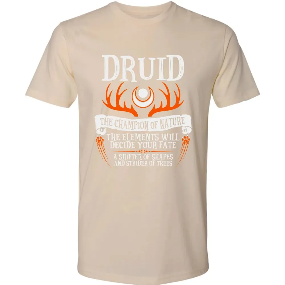 DRUID, THE CHAMPION OF NATURE (Black) Premium Unisex T-shirt - 13